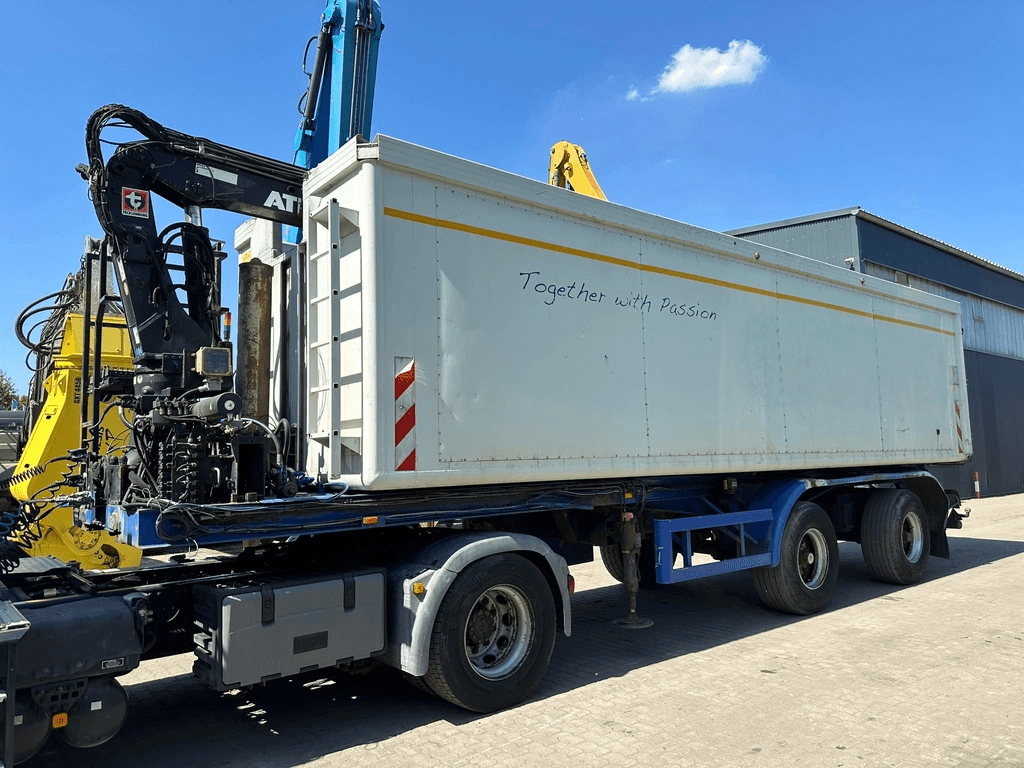 Warneke Kippauflieger Alu / Atlas Kran 165.2VE-A19